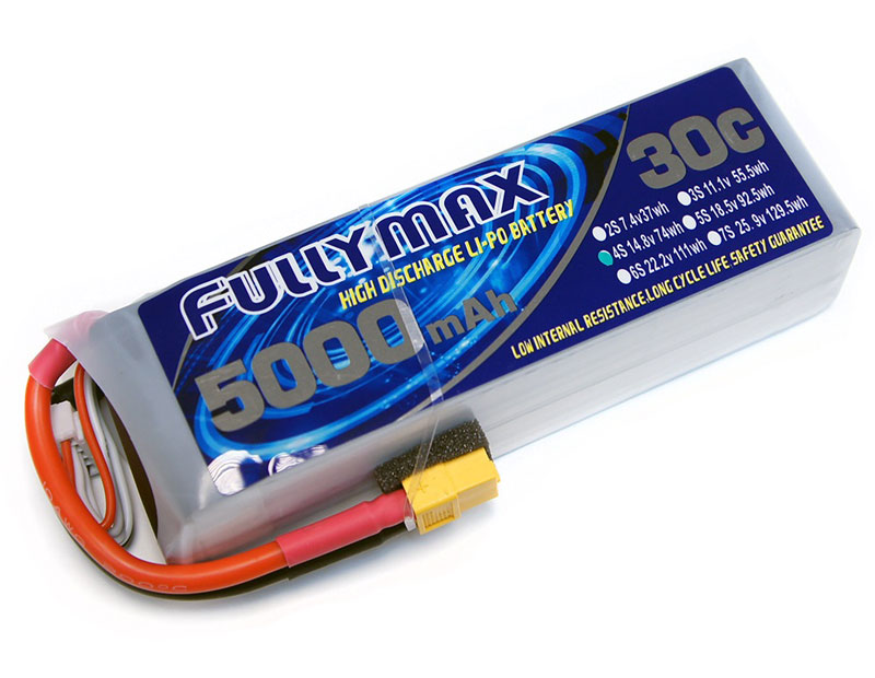 Миниатюра Аккумулятор LiPo Fullymax 14.8V 5000мАч 30C FB5000HP-4S 2