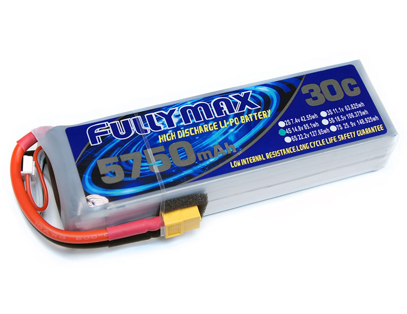 Миниатюра Аккумулятор LiPo Fullymax 14.8V 5750мАч 30C FB5750HP-4S 2